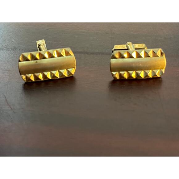 VTG Cufflink Lot of 4 Gold Tone Classy Elegant Preppy Coquette - Picture 4 of 6